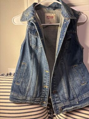 Mossimo Supply Co. Blue Denim Vest